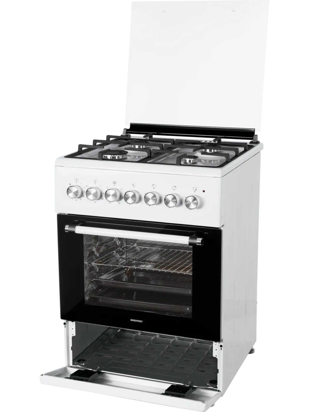 Плита газоэлектрическая NORDFROST GE 6064 W